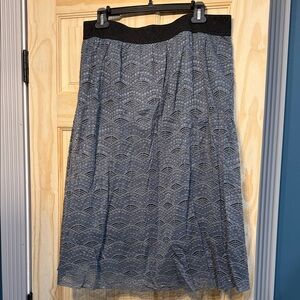 LuLaRoe Gray Lace Skirt